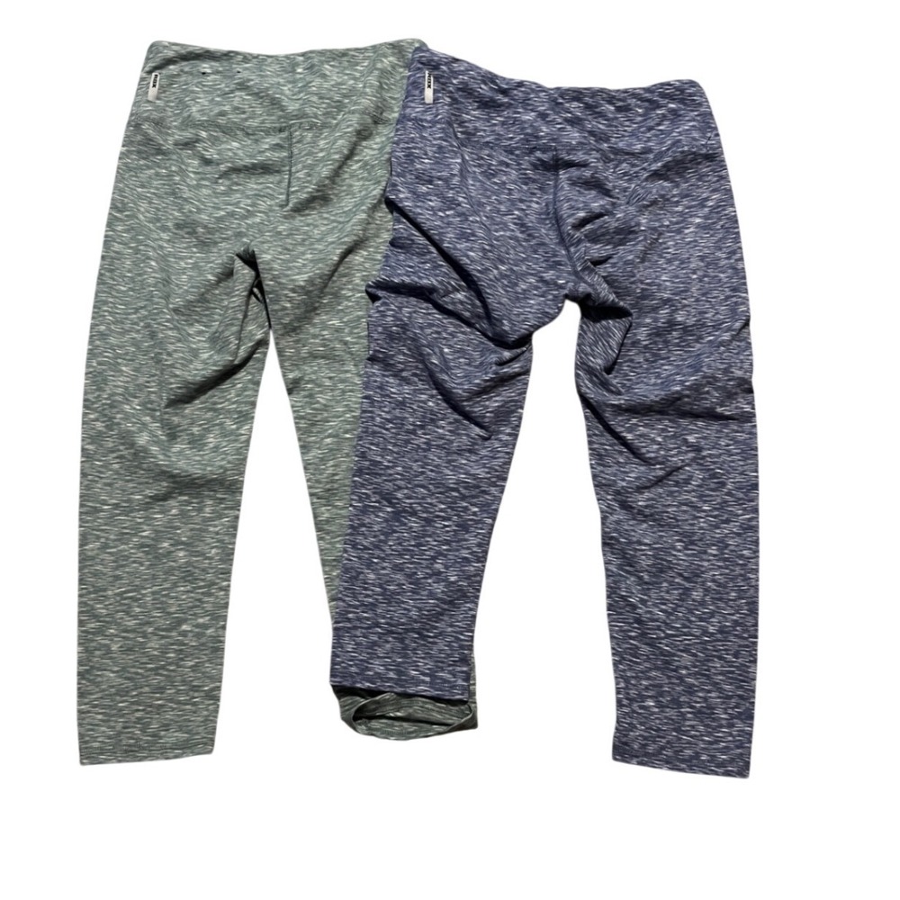 RBX Women's Bundle of Leggings Blue & Green 21" Medium‎
